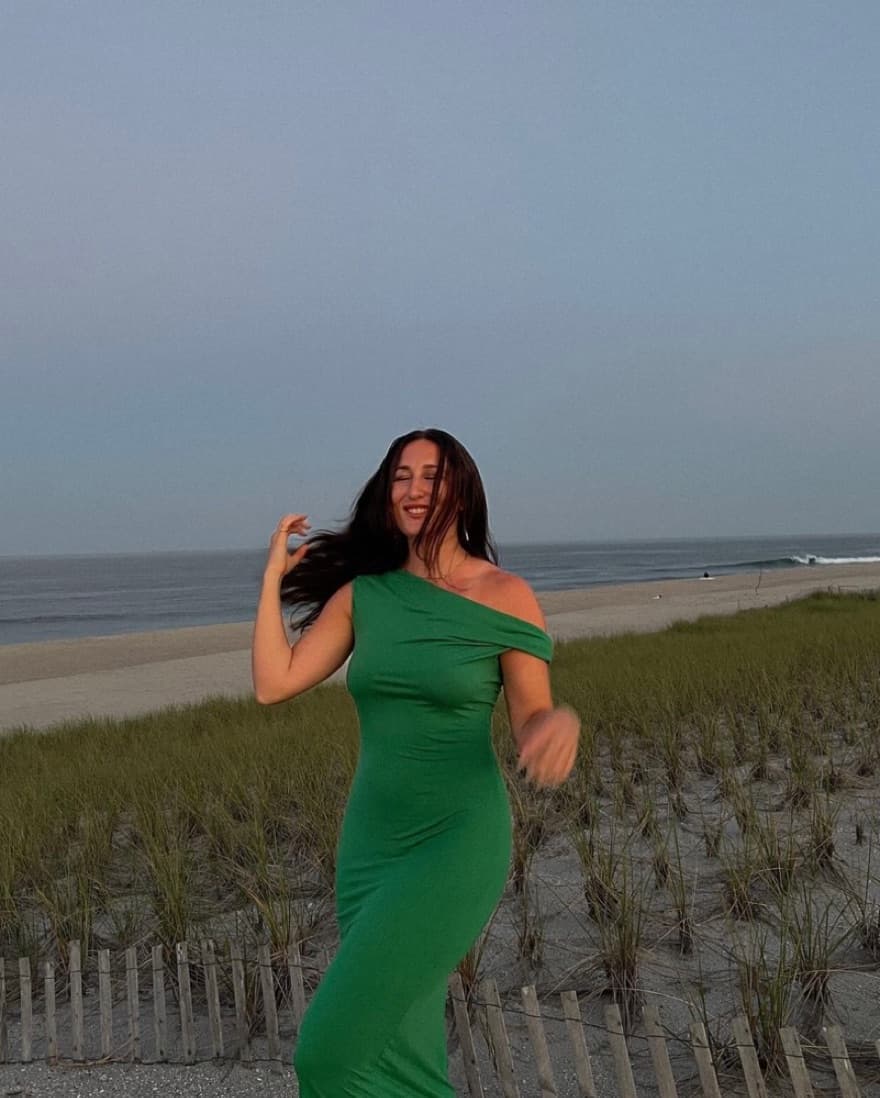 Green Reformation Dress - Image 2