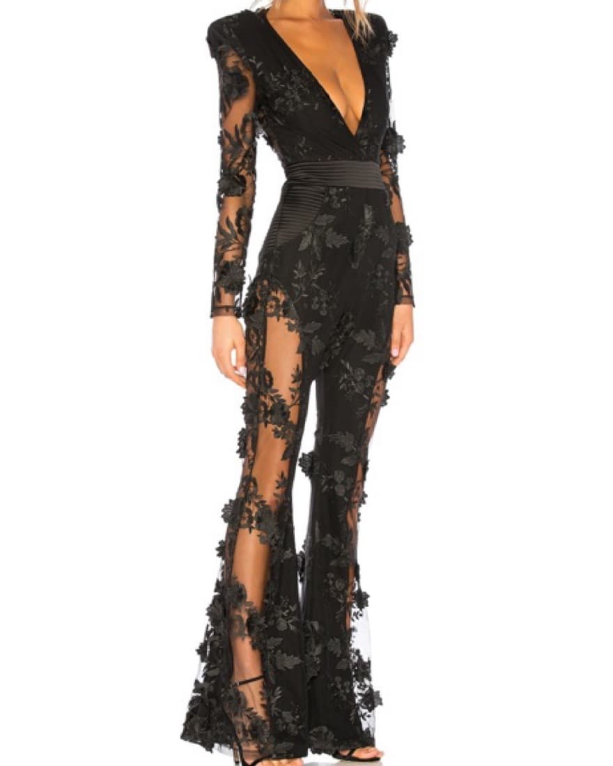 Zhivago Revolve Formal Black Jumpsuit - Image 1
