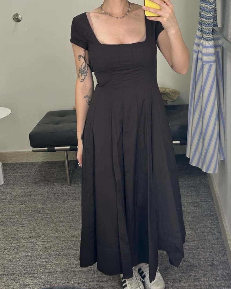 Staud Short Sleeve Midi Dress - Image 4