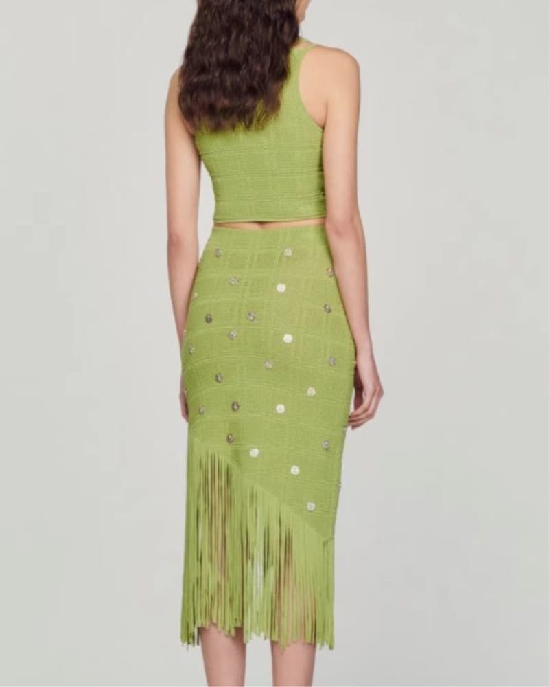 Sandro Green Sand Dollar Knit Set - Image 2