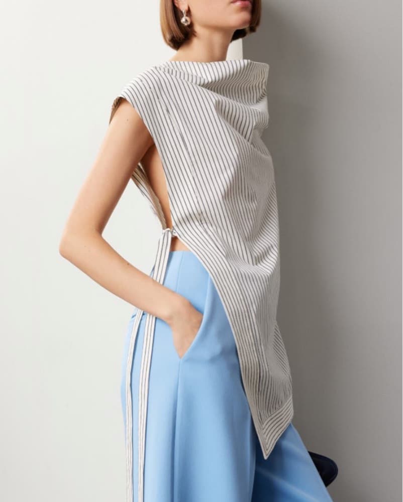STAUD Striped Open-side Top - Image 1