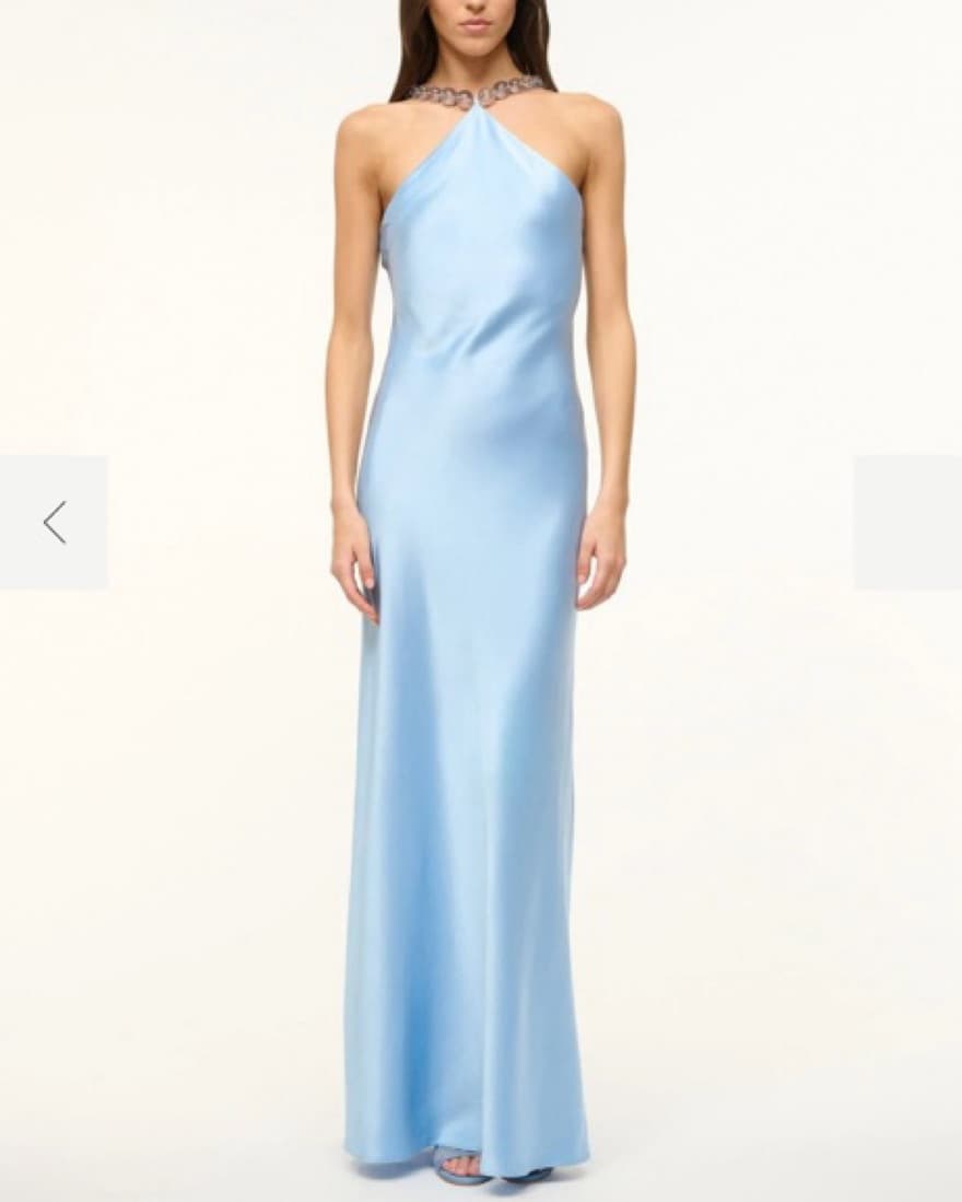 Staud Cadence Light Blue Dress - Image 4