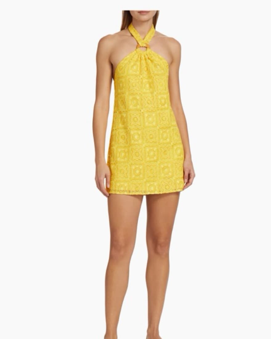 Ramy Brook Crochet Mini Dress - Image 1