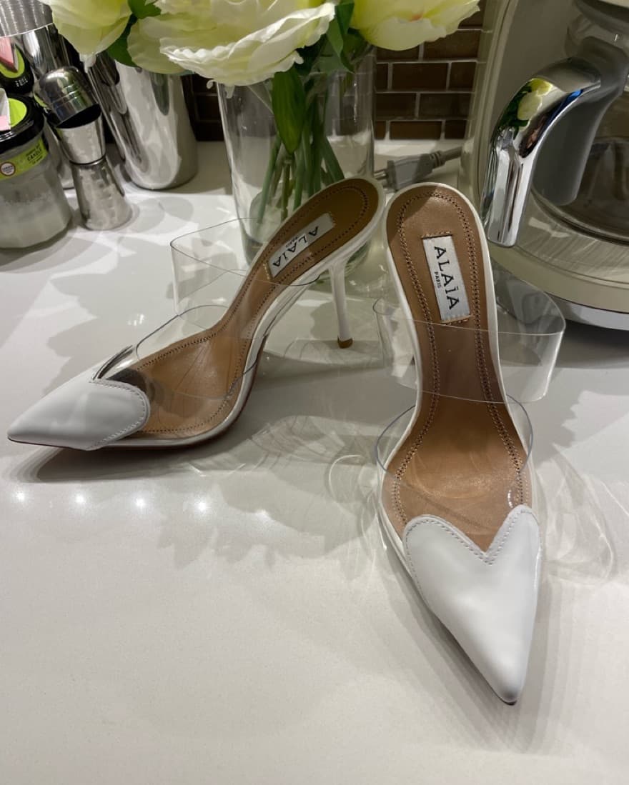 Alaia Heart Mules White 🤍 by Alaïa | Pickle