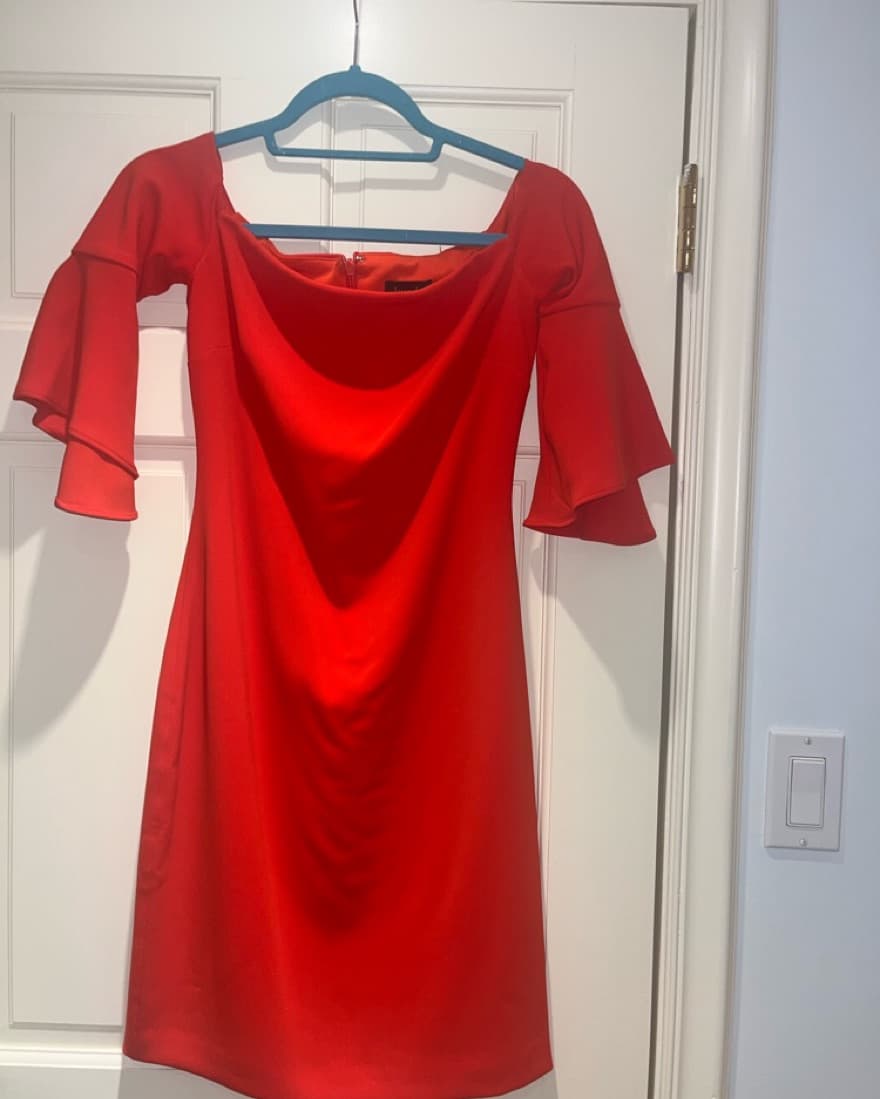 Red dress!❤️ Off The Shoulder Look! - Image 1