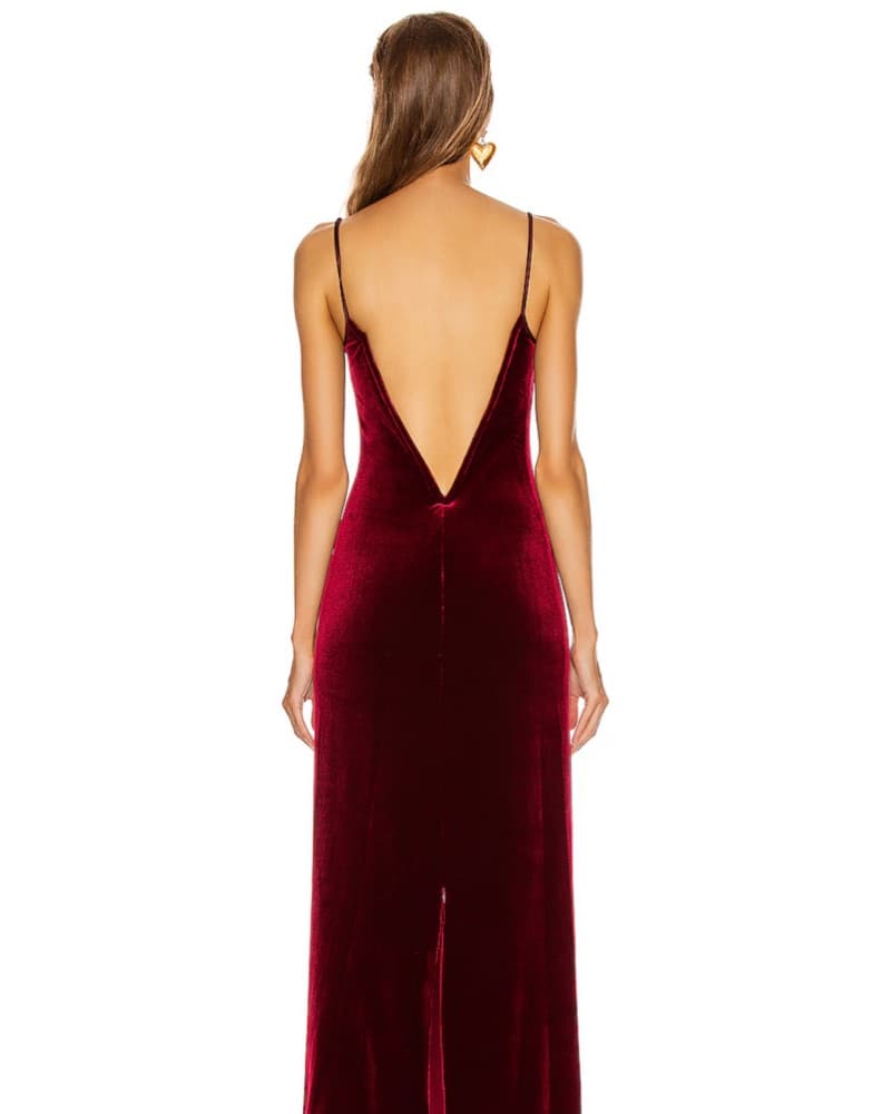 GALVAN Velvet Berlin Bustier Dress - Image 3