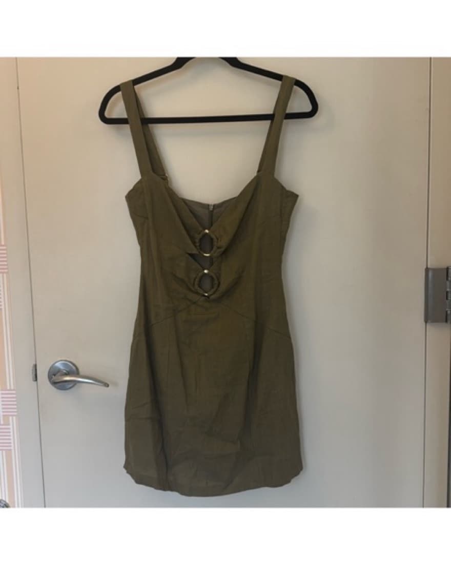 Rumer Green Byron Ring Mini Dress - Image 3