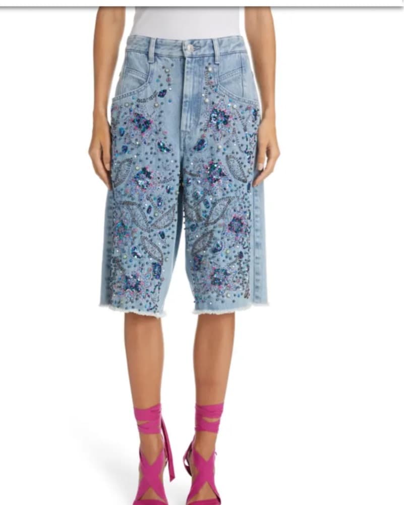 Isabel Marant Nataya Jean Shorts - Image 4