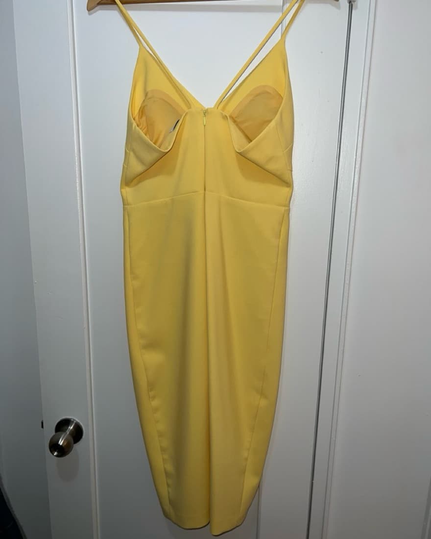 Radiant Yellow Midi Dress - Image 3