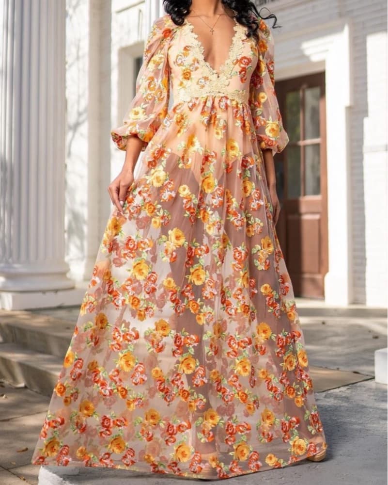 For Love and Lemons Winnie Maxi Dress - Image 4