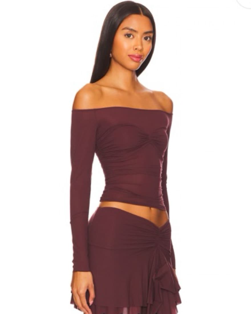 INDAH Coco Pinch Top Off Shoulder  - Image 6