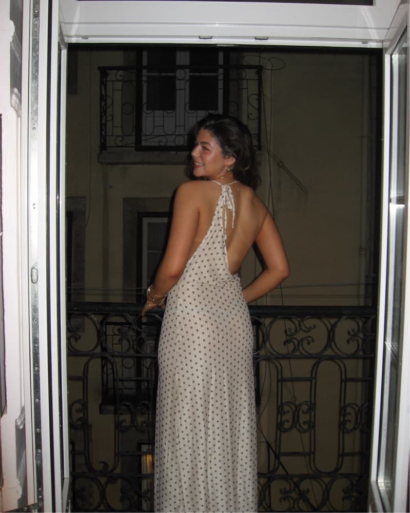 Sasha Therese Polka Dot Maxi Dress - Image 3