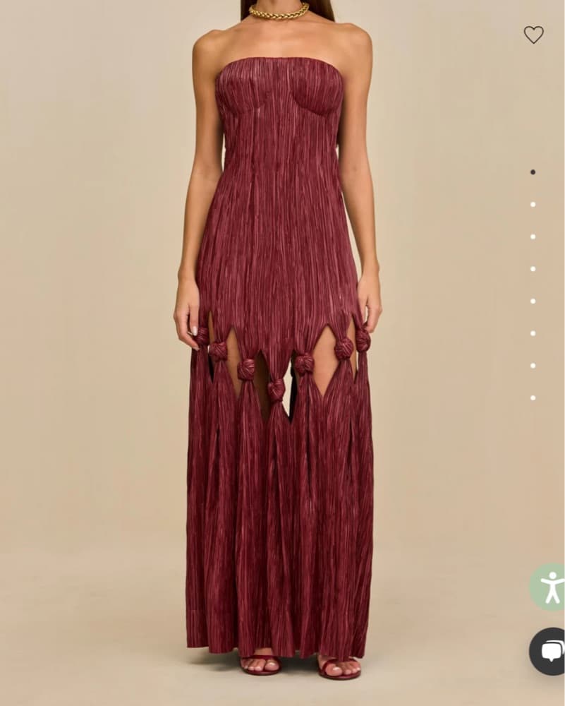 Cult Gaia Jamisha Gown Chianti - Image 6