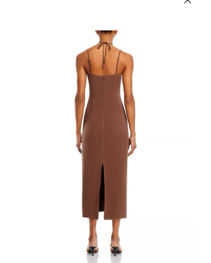 FORE Drawstrig Tie Neck Dress - Image 2