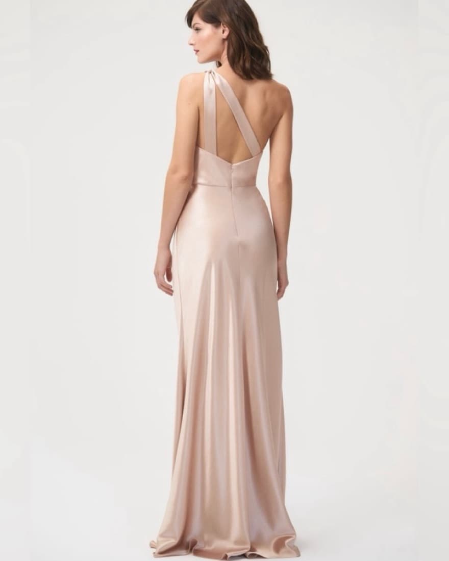 Jenny Yoo Satin Bridesmaid Dress - Image 2