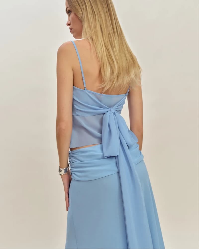Reformation x Devon Top in Ice Water - Image 2