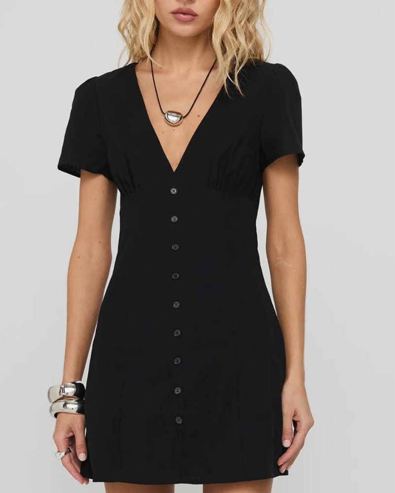 Black Mini Dress - Image 3