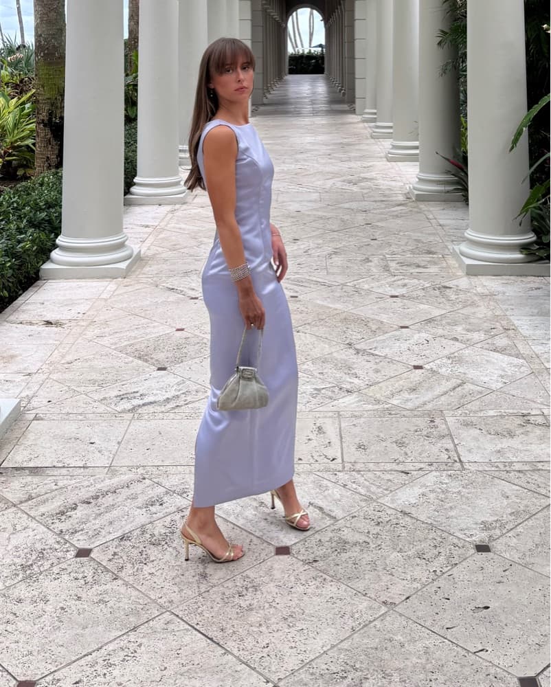 Lavendar Vintage Gown - Image 2