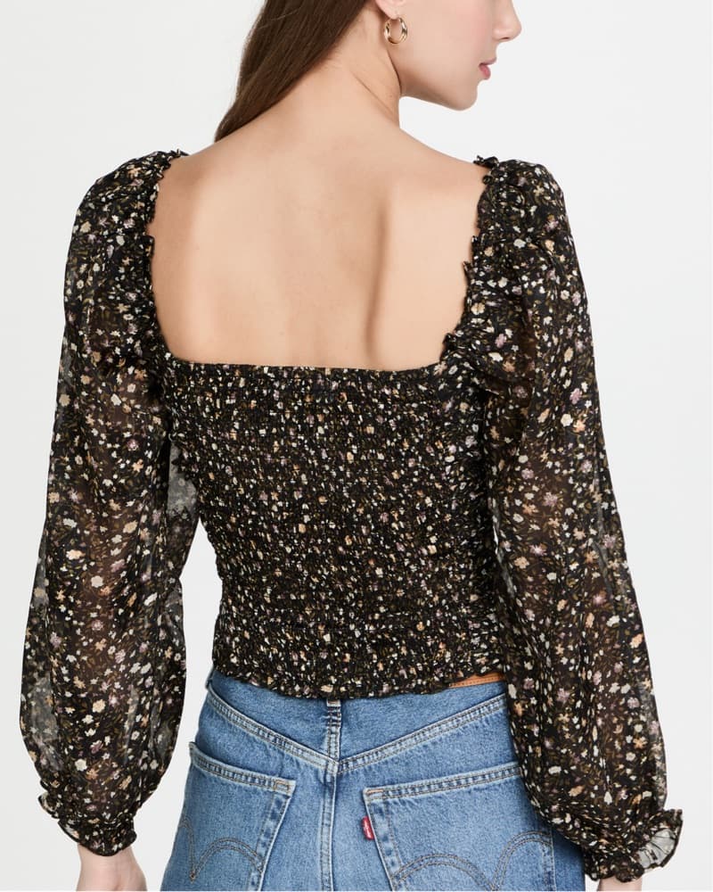 Weston Floral Square Neck Top - Image 2