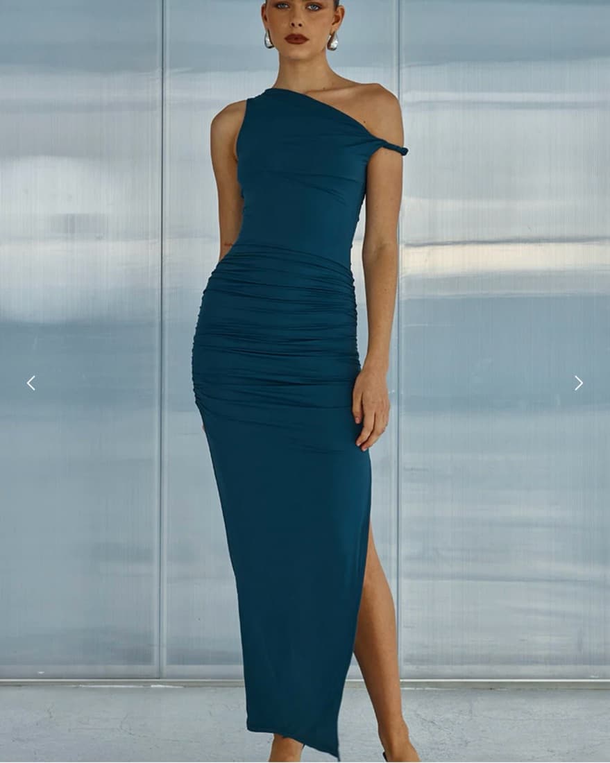 Steel Blue Runaway The Label Dress - Image 4