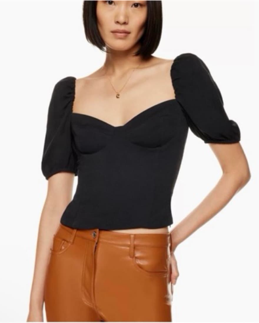 Aritzia Wilfred Novella Black Top - Image 1