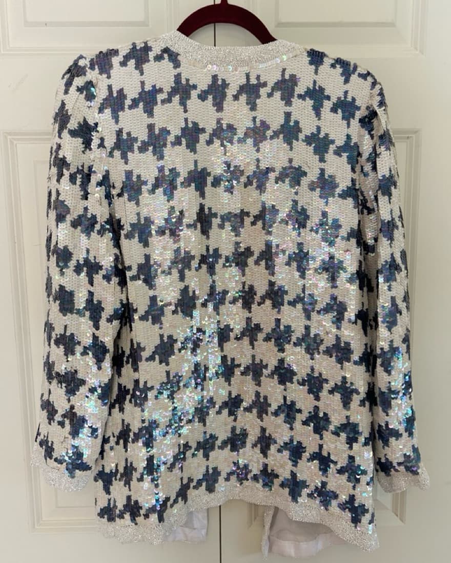 Vintage Fully Sequined Evening Blazer - Image 3