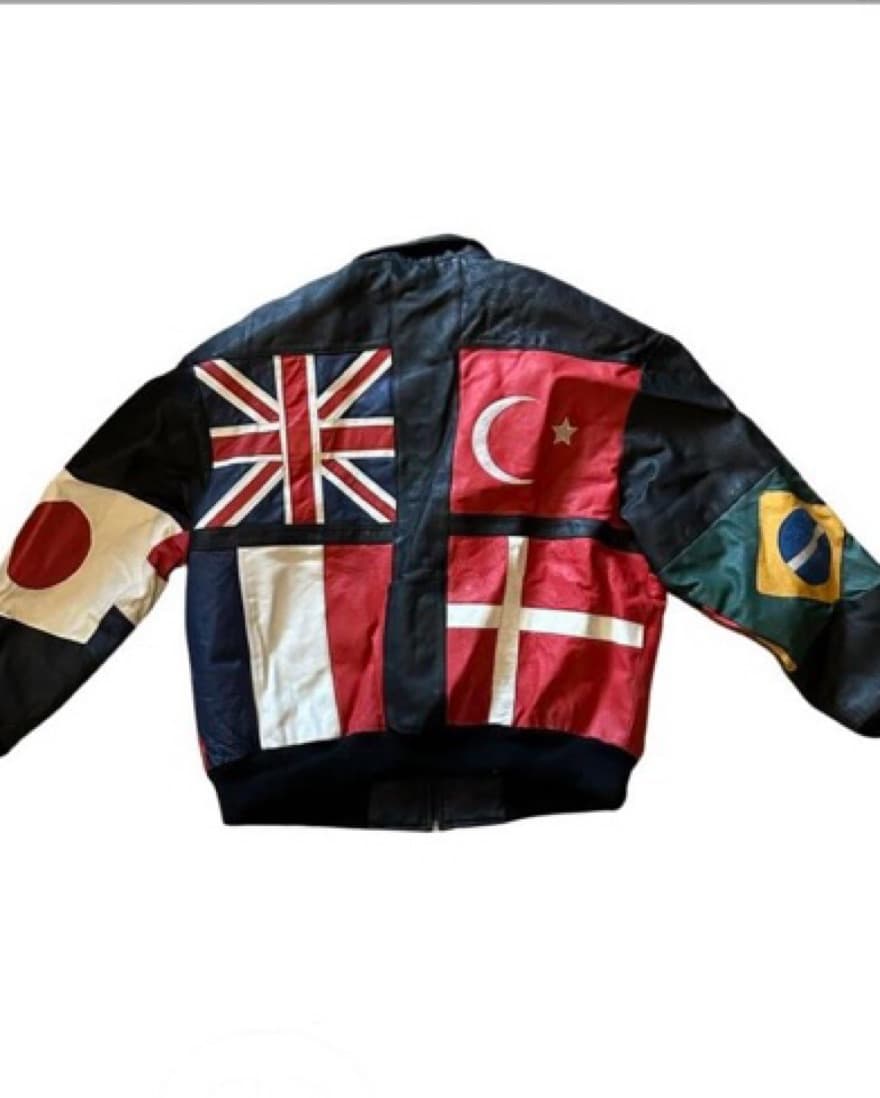 Vintage Phase 3 Leather Flag Jacket - Image 3