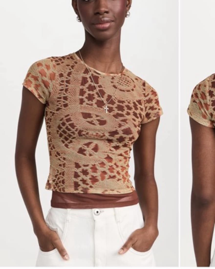 Miaou Mini Tee Color Lace Orange - Image 1