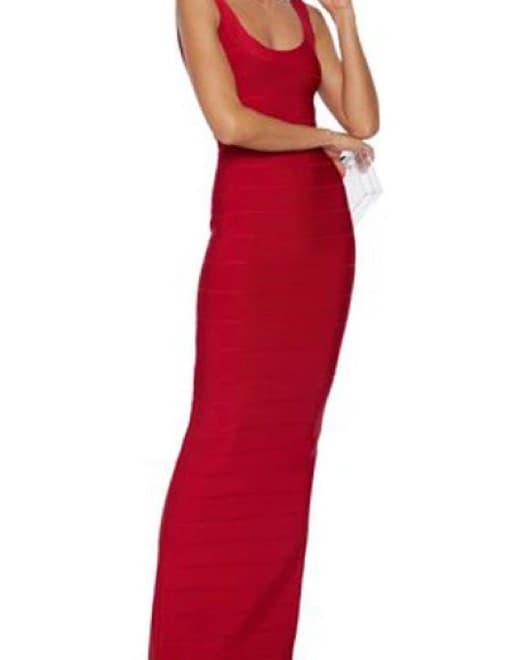 Herve Leger Red Gown  - Image 1