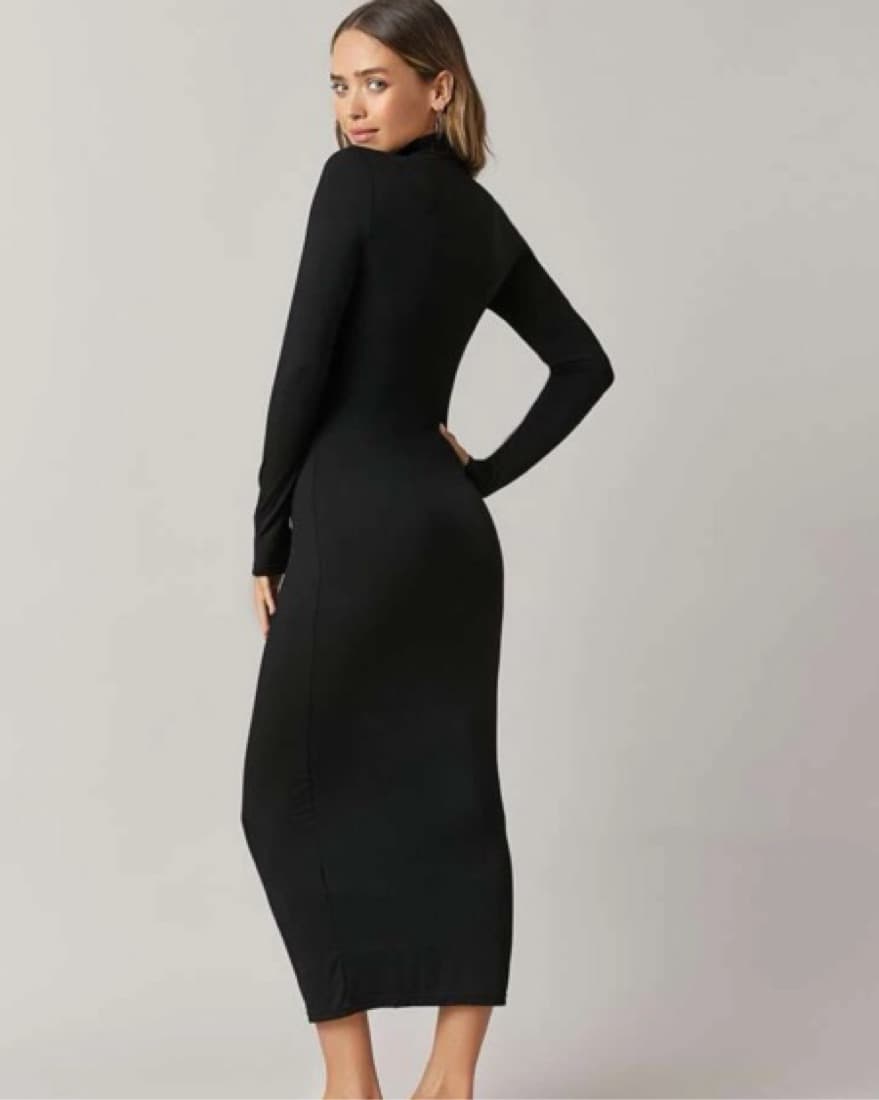 turtleneck black maxi - Image 2