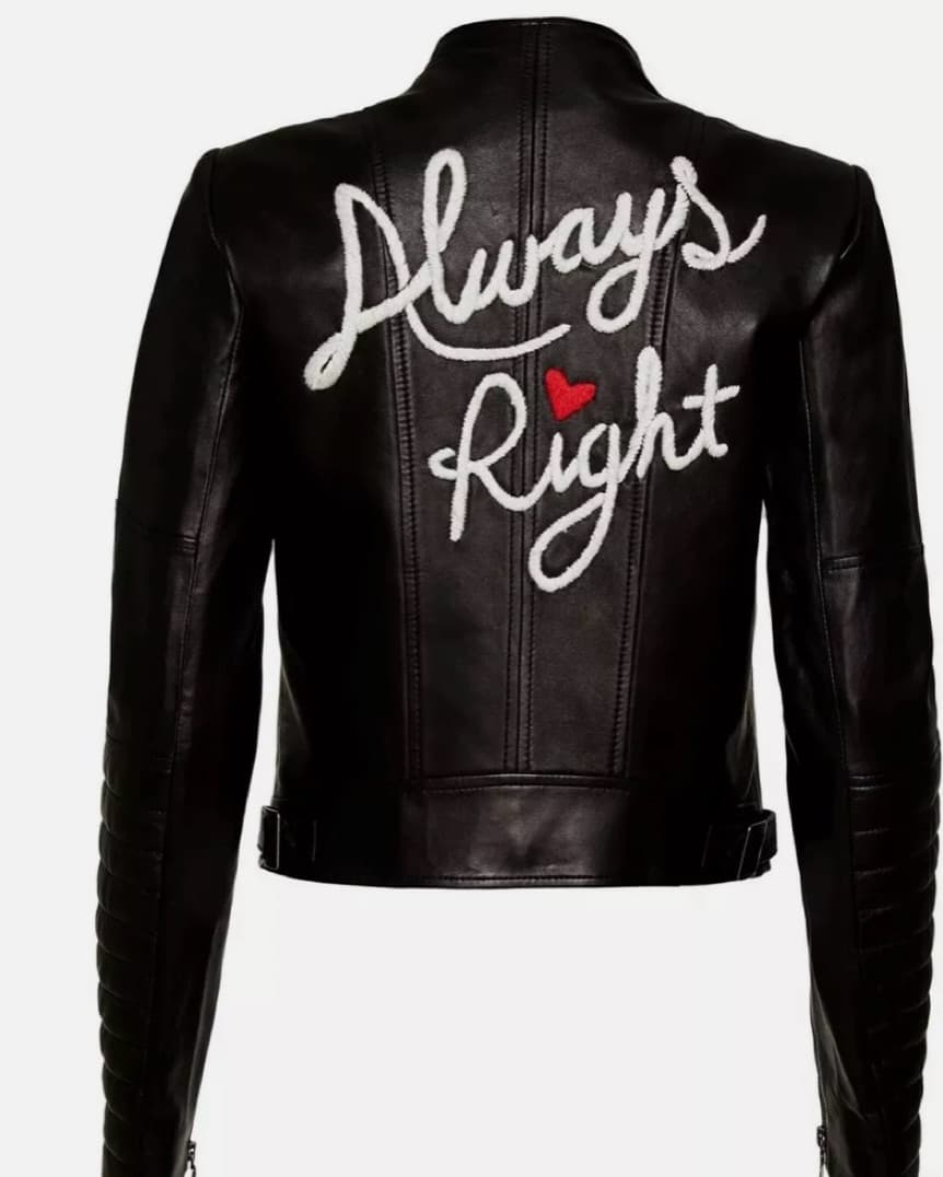 Alice & Olivia Gamma Leather Jacket - Image 1