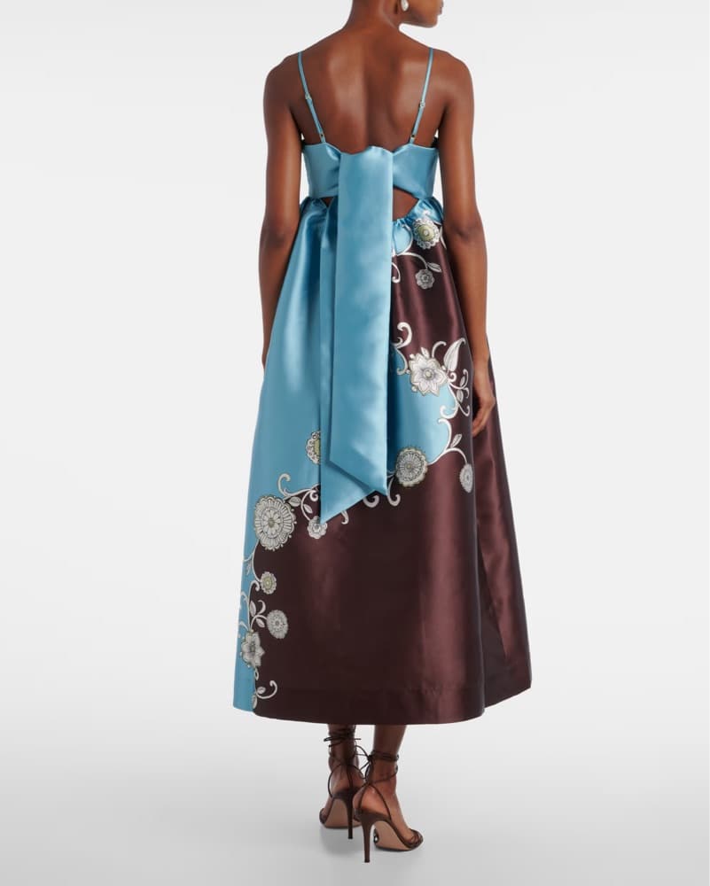 Alemais Gia Gown (chocolate brown/blue) - Image 2