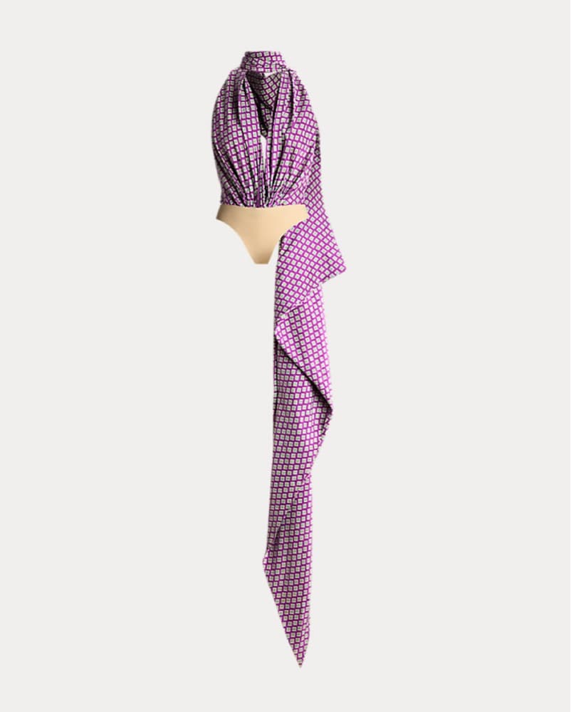 Ralph Lauren Silk Wrap Top / Bodysuit - Image 5