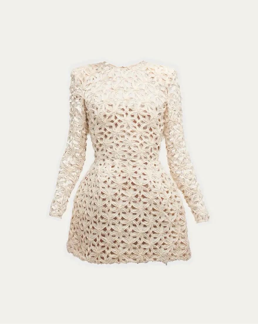 Casey Floral Fit-&-Flare Mini Dress - Image 1