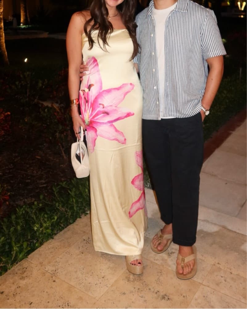 Yellow Floral Maxi Dress - Image 3