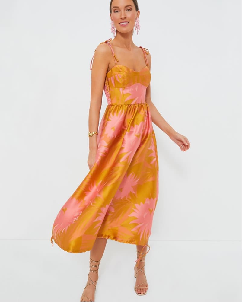Cynthia Rowley Sorbet Jacquard Dress  - Image 1