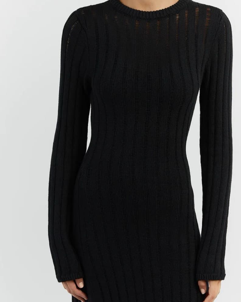 DISSH Stevie Black Long Sleeve Dress - Image 3