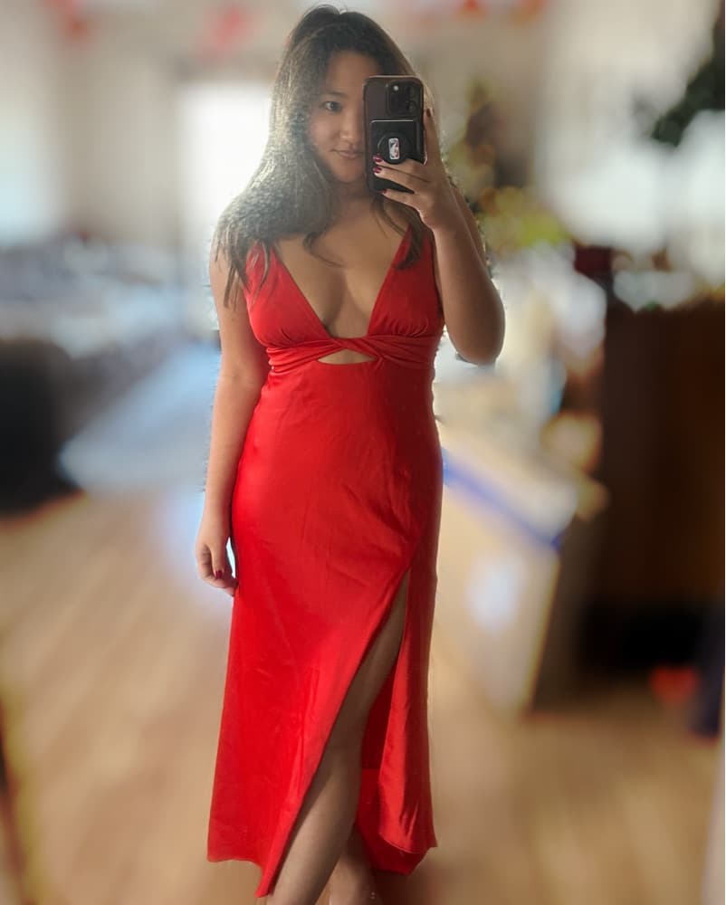 Ronny Kobo Red Silk Dress - Image 5