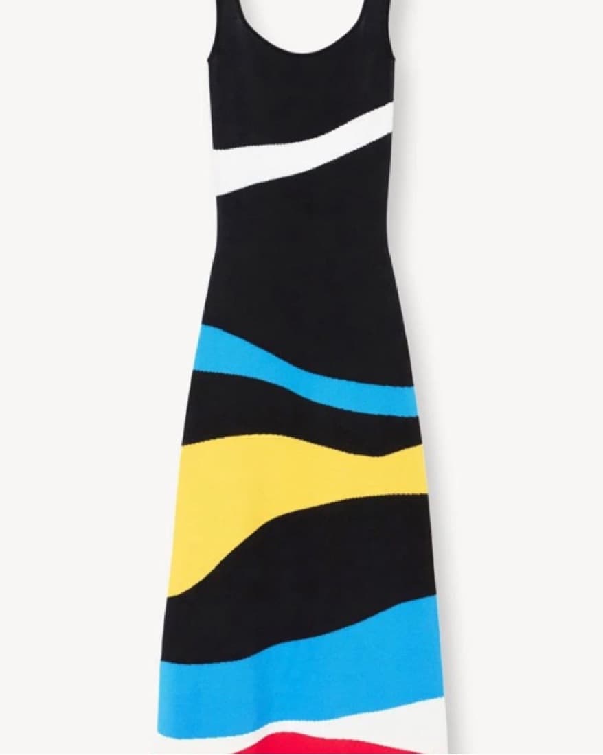 Staud Katie Dress Marble Wave - Image 2
