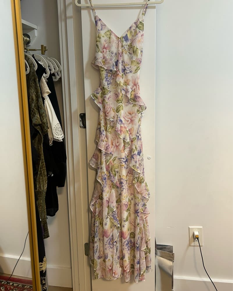 Long Flowy Floral Dress - Image 2