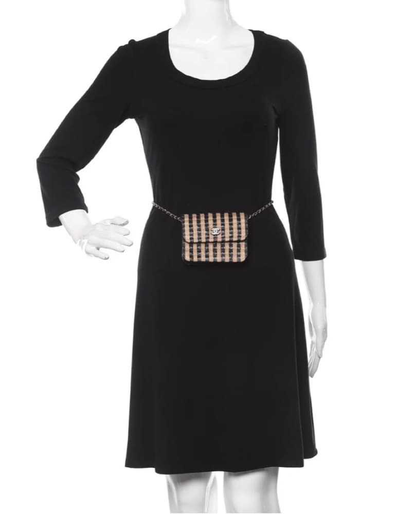 Chanel Chic Raffia Belt Bag - Image 2