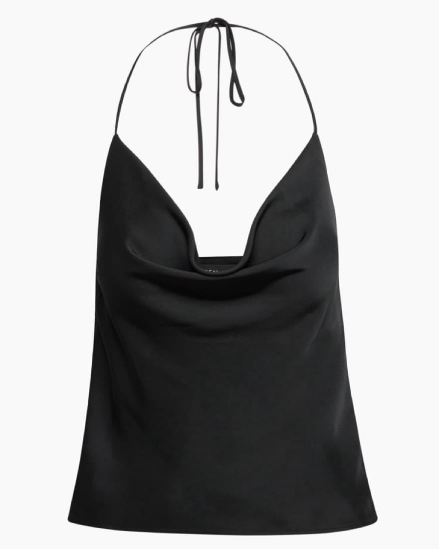 Aritzia Rappel Satin Halter Top - Image 1