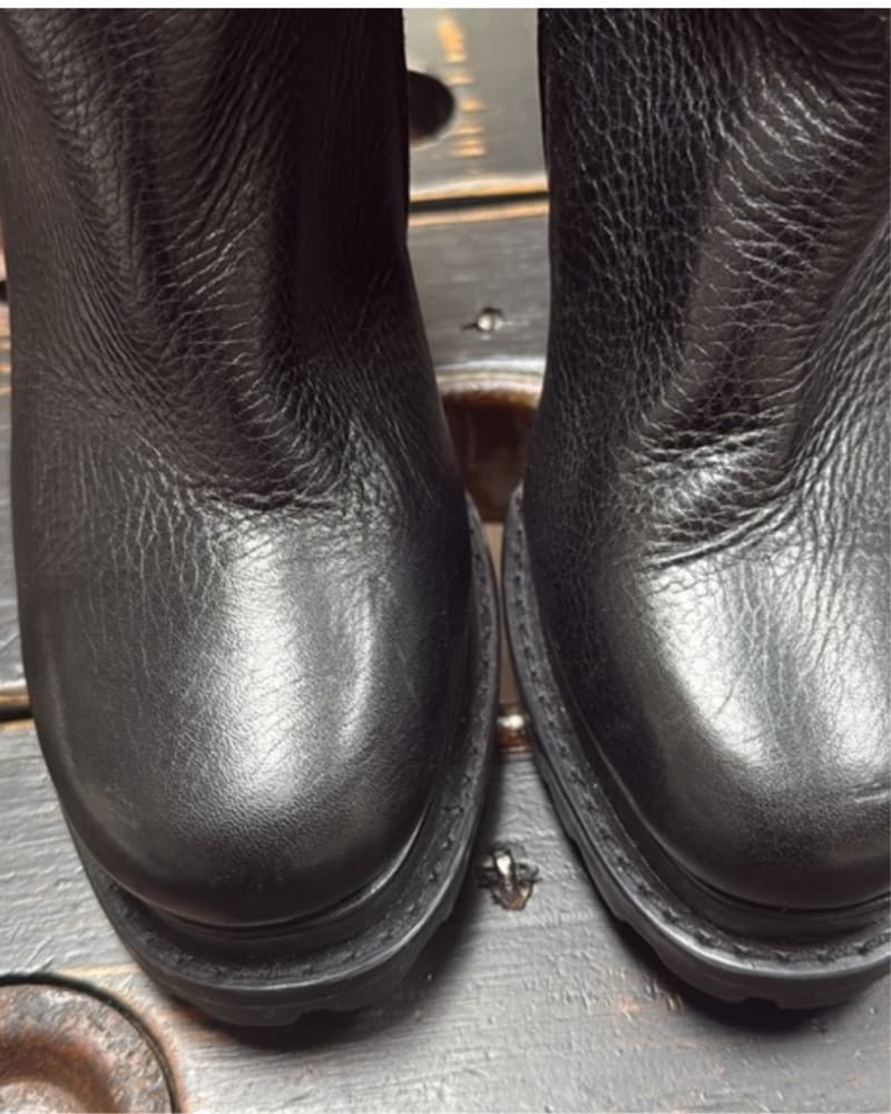 Chic Black Faux Fur Trimmed Boots - Image 2