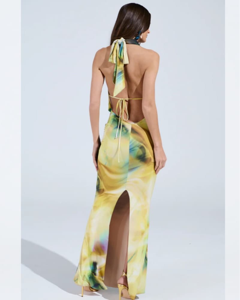 Vibrant Printed Maxi Dress - Image 3