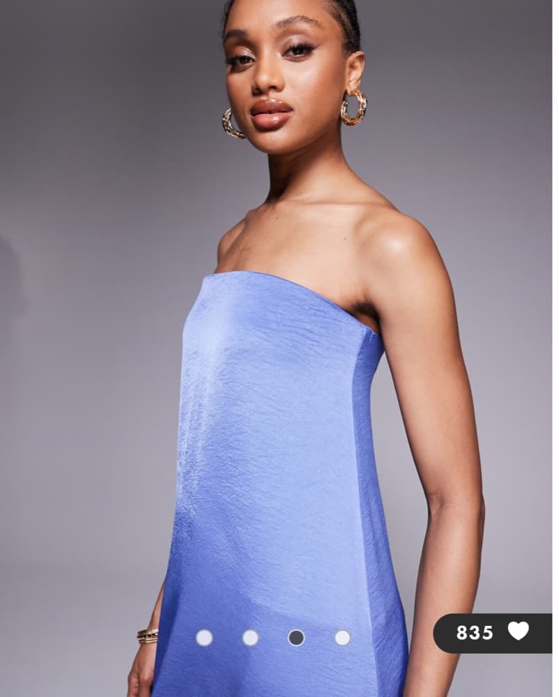Asos Satin Trapeze Dress - Image 3