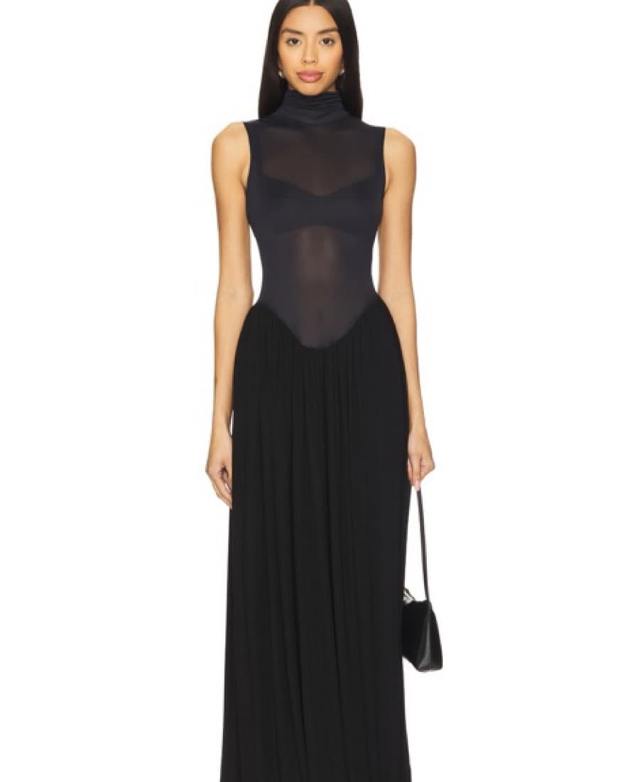 Elegant Black Maxi Dress - Image 1