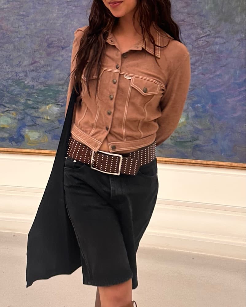 Vintage Brown Soft Suede Jacket  - Image 3