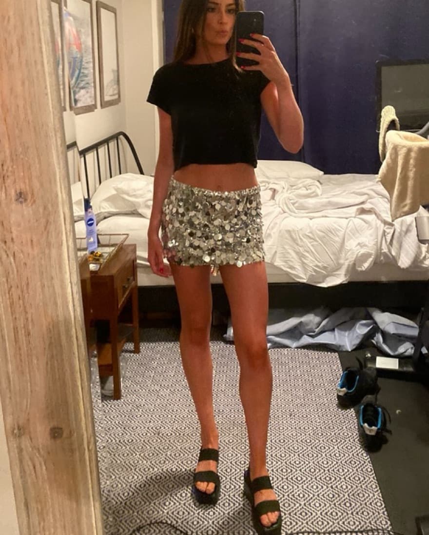 Edikted Sequin Mini Skirt - Image 2