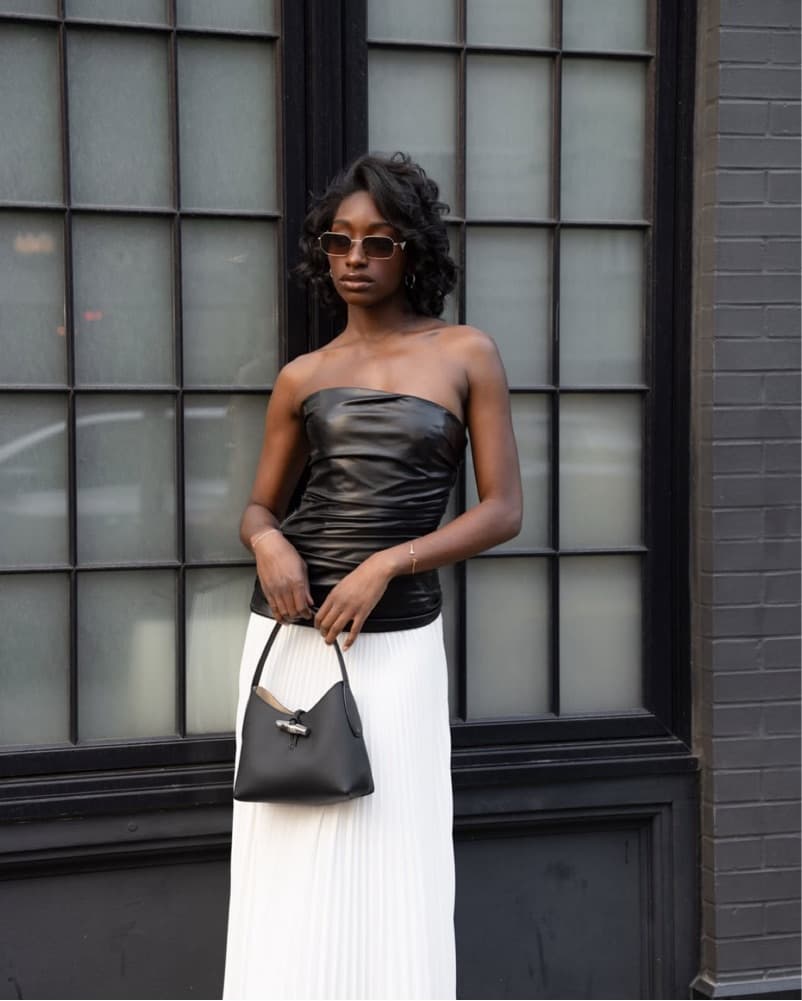 Simkhai Arie Faux Leather Bustier Dress  - Image 1