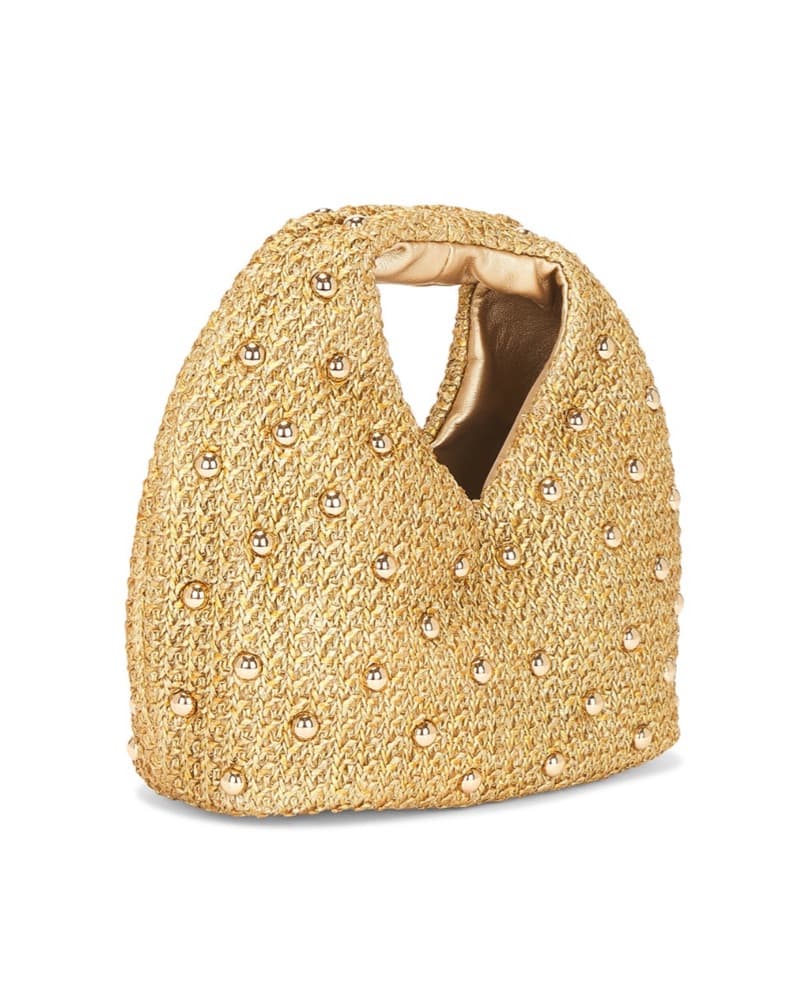 Dolce Vita Studded Rafia Bag - Image 1